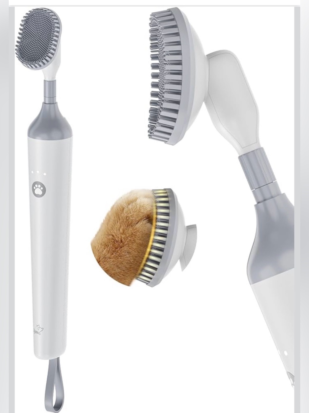 New Open Box Electric Dog Paw Cleaner, Rechargeable Paw Scrubber with LED Light